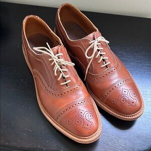 Allen Edmonds Elgin Brown Leather Men's Oxfords Made in USA 🇺🇸